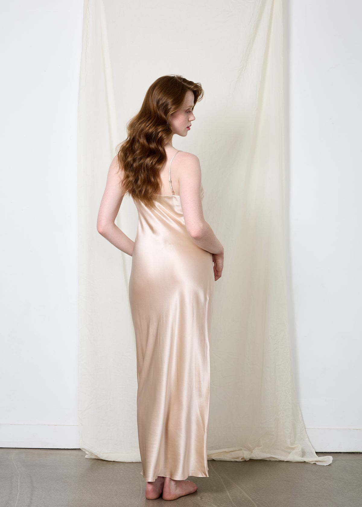 Maria Silk Bias Cut Maxi Dress