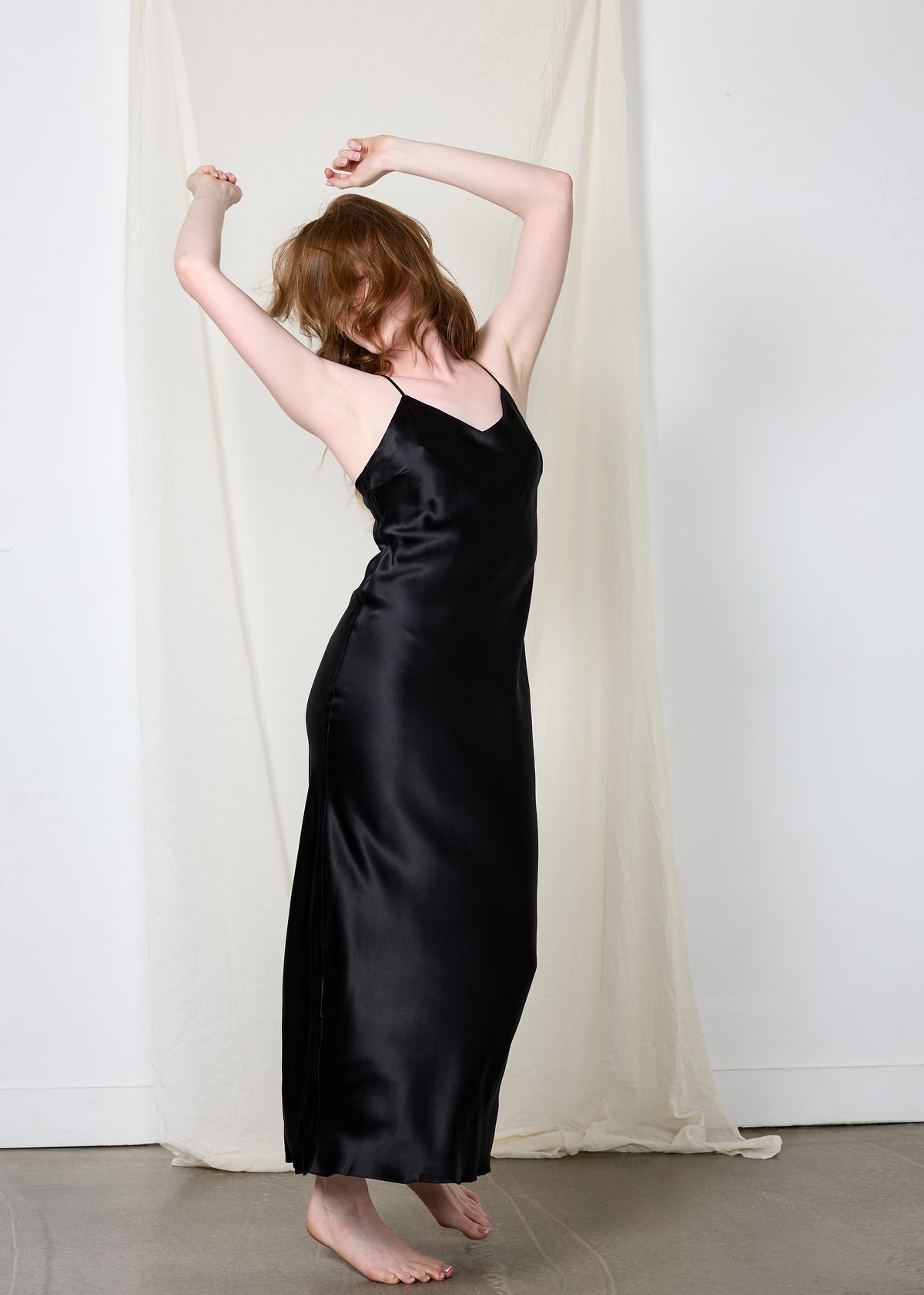 Maria Silk Bias Cut Maxi Dress