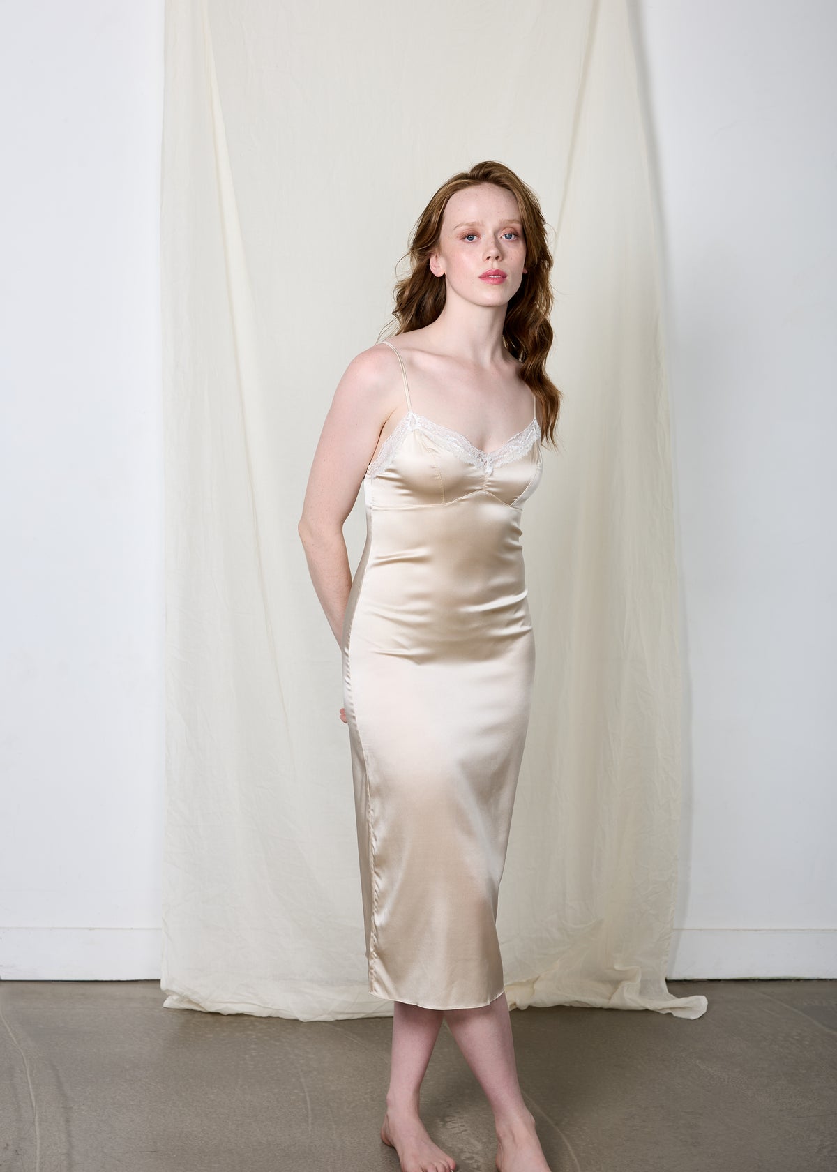 Sophia Silk Midi Dress