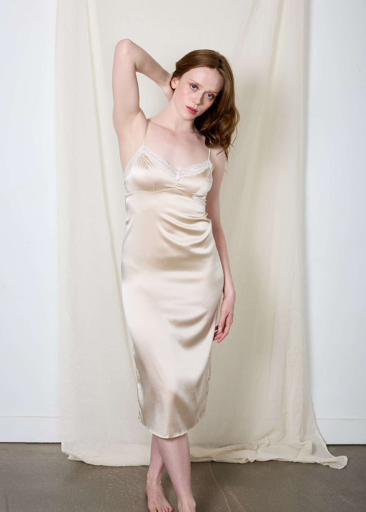 Sophia Silk Midi Dress