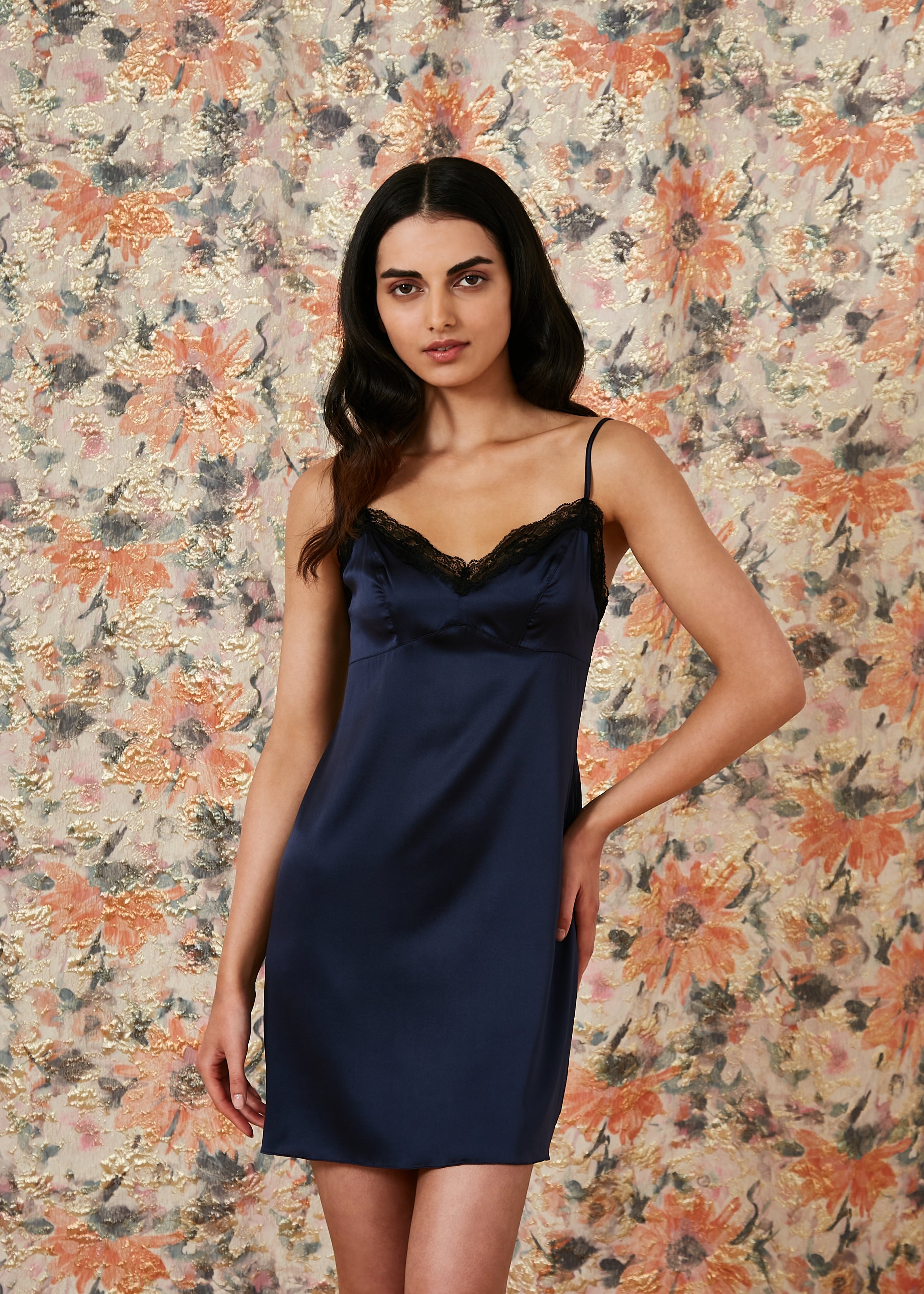 Sophia Silk Chemise Slip Dress