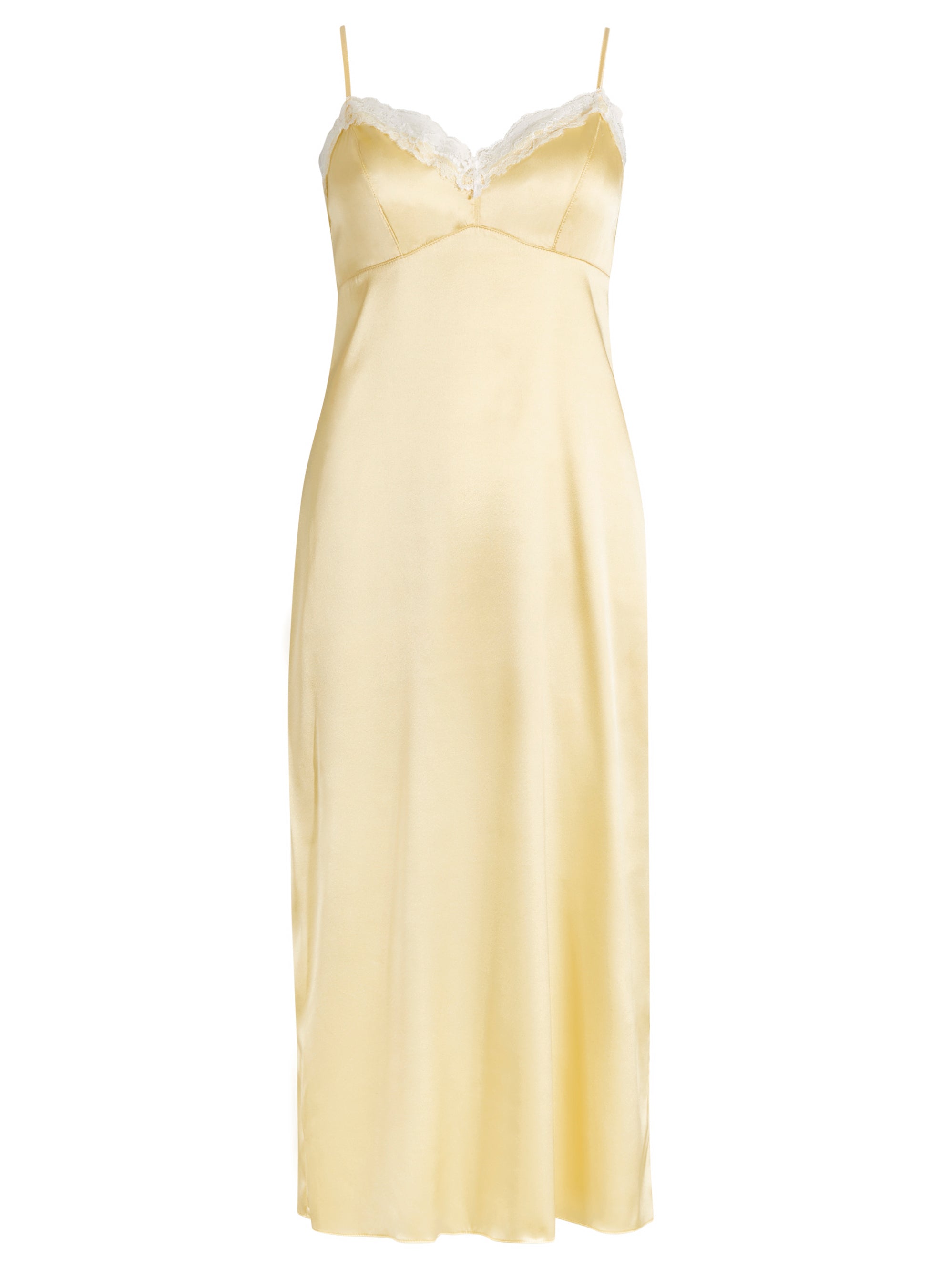 FINAL SALE - SOPHIA SILK MIDI DRESS - BUTTER LARGE