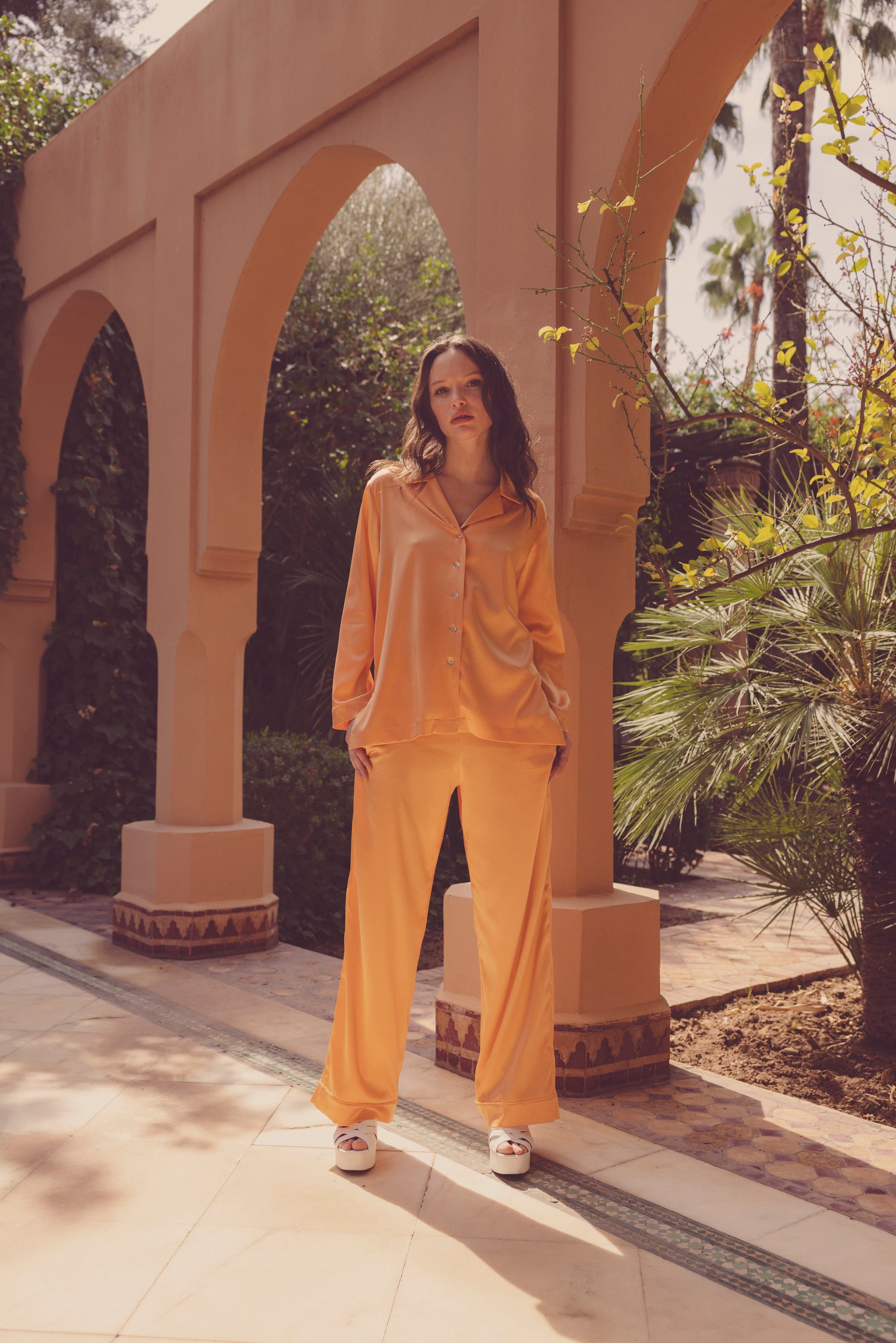 FINAL SALE - Peppy Silk Pyjama Set CLEMENTINE SMALL