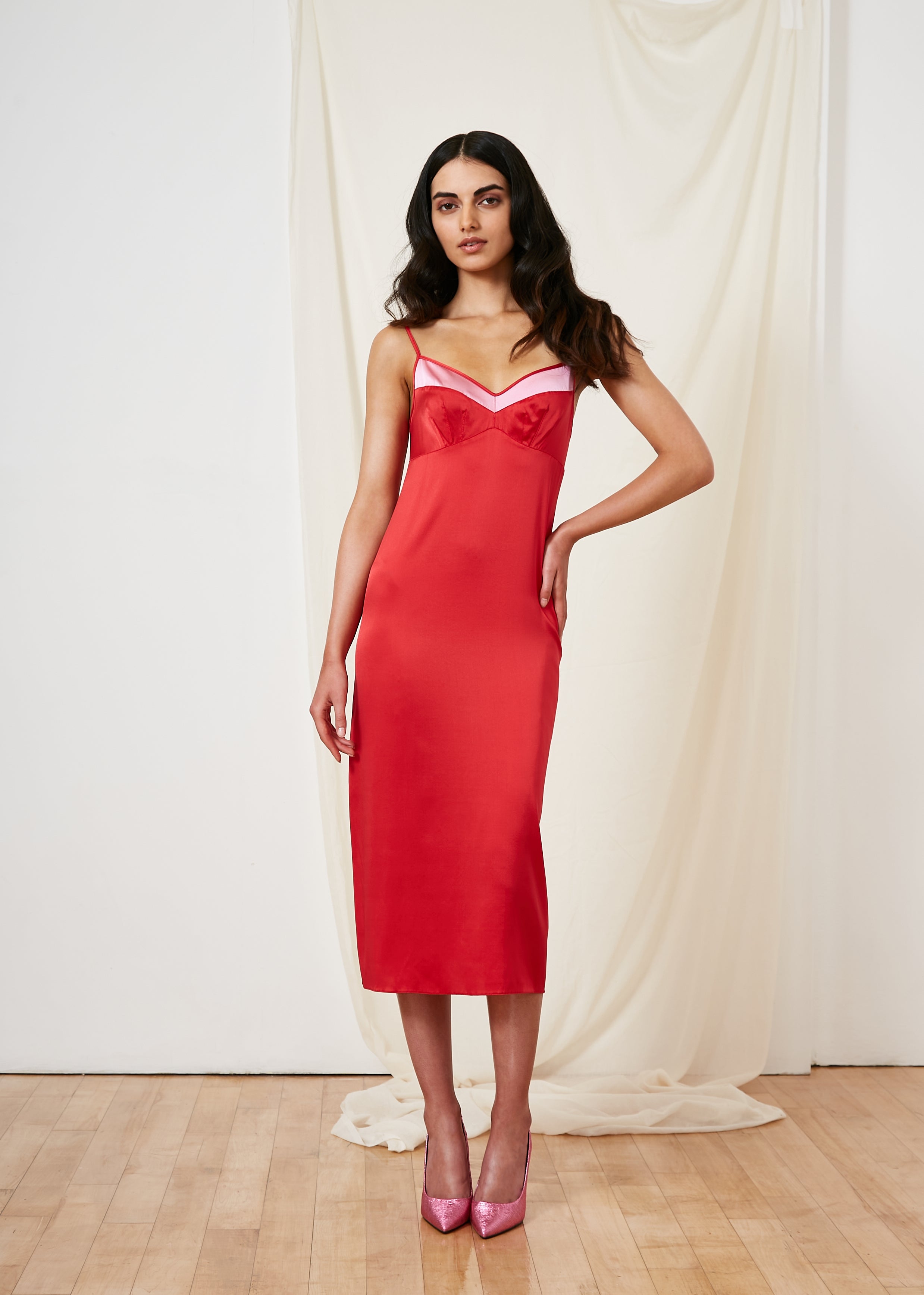 Grace Silk Midi Dress