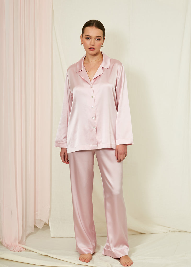Peppy Silk Top & Trouser Pyjama Set